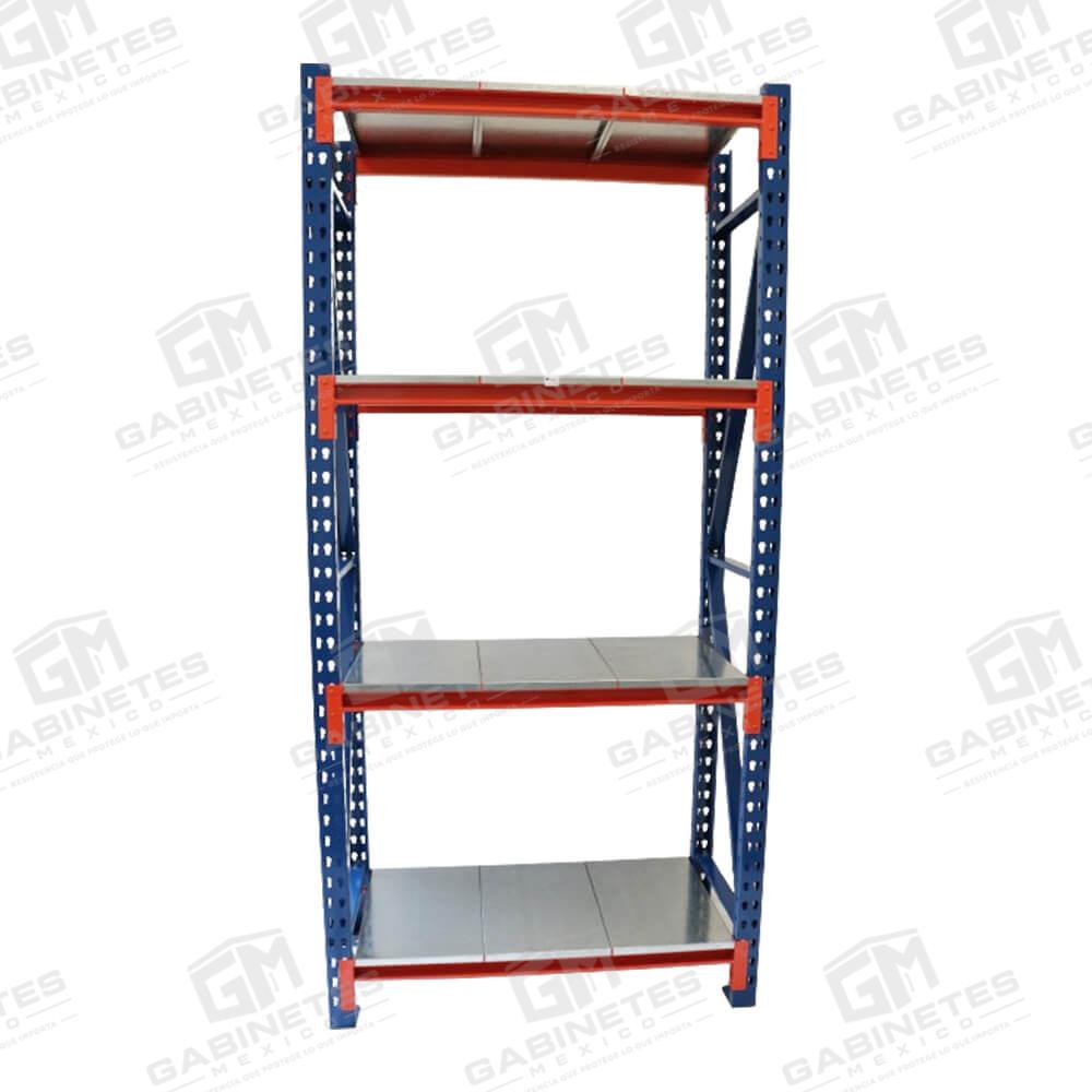 Estantes-Metálicos-y-Anaqueles-de-Metalícos-en-México-CDMX—Practirack-Chico-4-Entrepaños—03