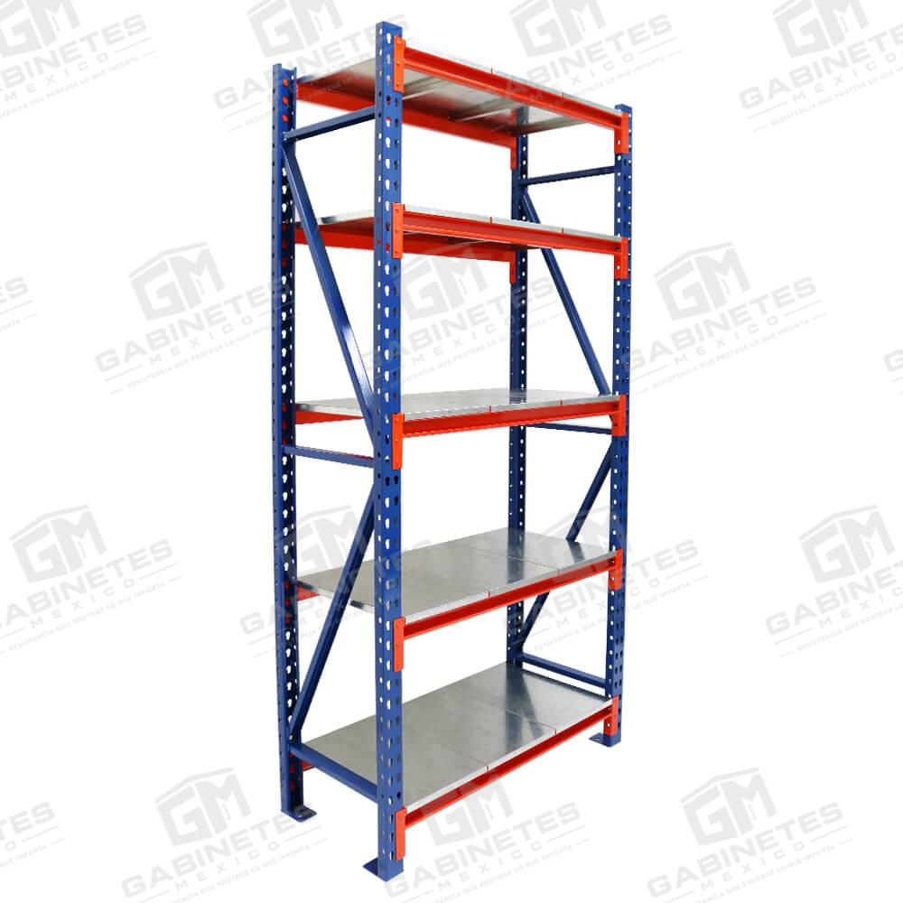 Estantes-Metálicos-y-Anaqueles-de-Metalícos-en-México-CDMX—Practirack-Chico-Con-5-Entrepaños—02