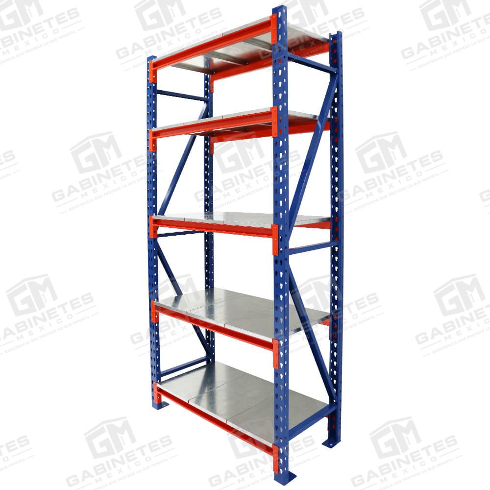 Estantes-Metálicos-y-Anaqueles-de-Metalícos-en-México-CDMX—Practirack-Chico-Con-5-Entrepaños—03