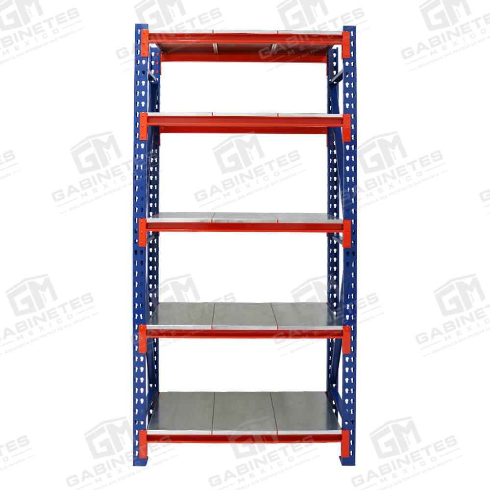 Estantes-Metálicos-y-Anaqueles-de-Metalícos-en-México-CDMX—Practirack-Chico-Con-5-Entrepaños—04