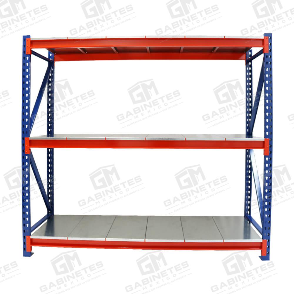 Estantes-Metálicos-y-Anaqueles-de-Metalícos-en-México-CDMX—Practirack-Industrial-Grande—02