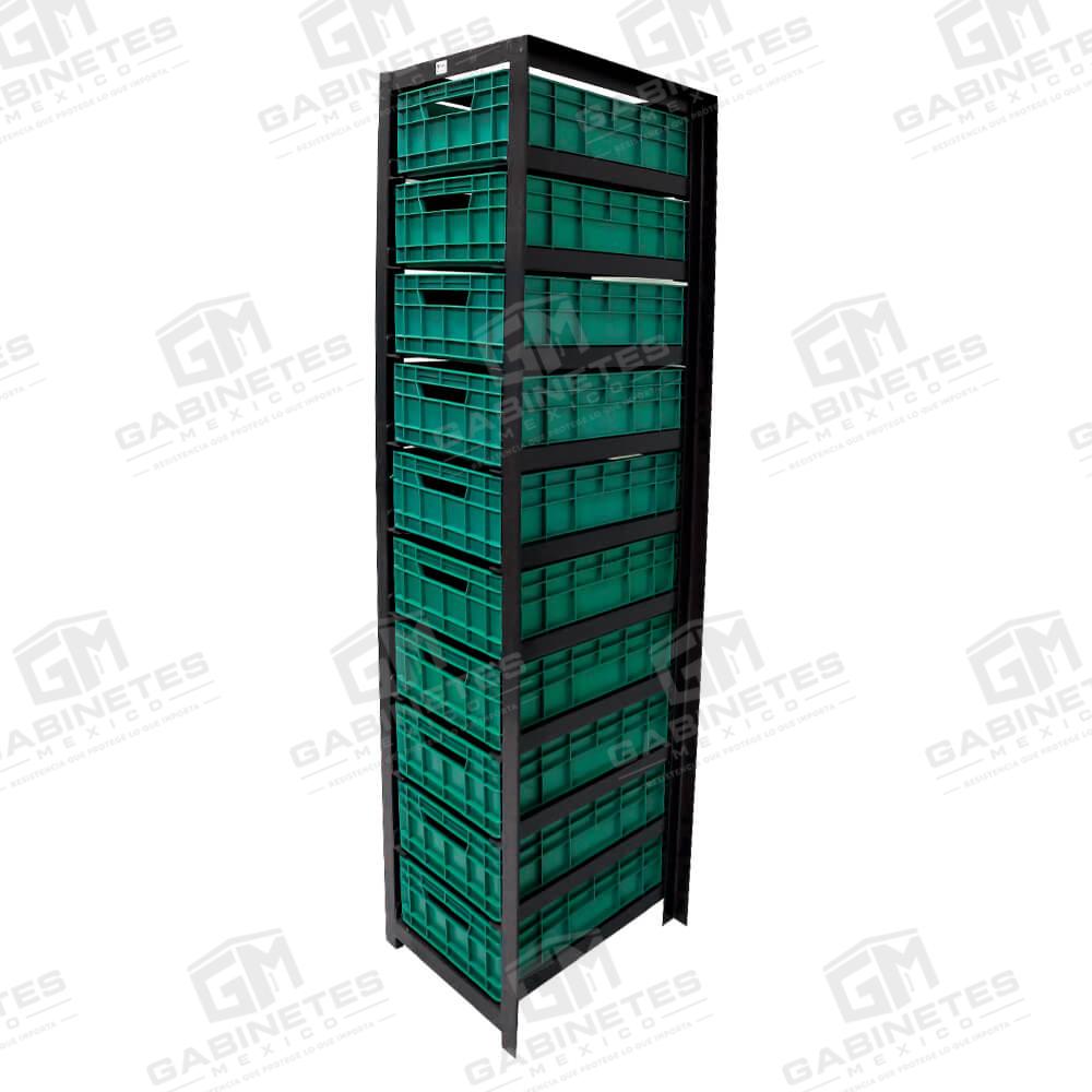 Estructura Cajonera Con 10 Contenedores Ricolino-Mexico-CDMX-02